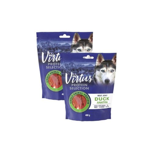 Kit Risparmio 2x400G Virtus Dog Snack Meat Jerky