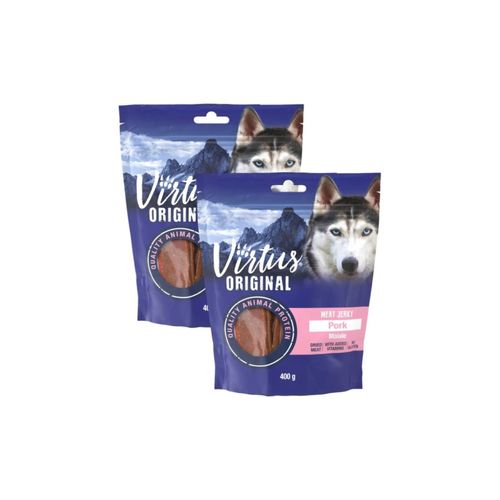 Kit Risparmio 2x400G Virtus Dog Snack Meat Jerky