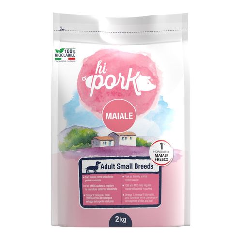 Hi Pork Dog Adult Small Breeds Maiale Fresco