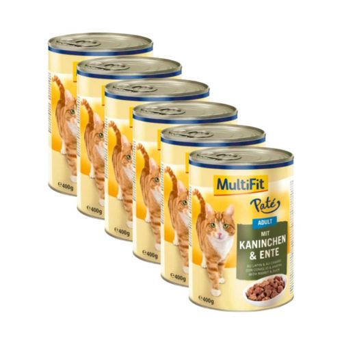 Kit Risparmio 6x400G MultiFit Paté Cat Adult