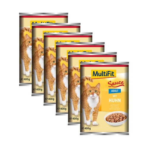 Kit Risparmio 6x400G MultiFit Sauce Cat Adult