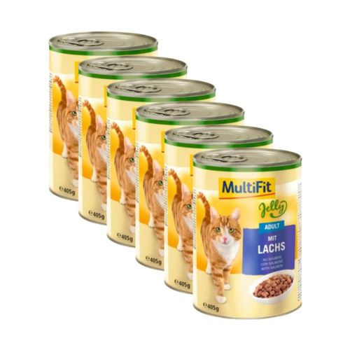 Kit Risparmio 6x400G MultiFit Jelly Cat Adult