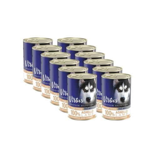 Kit Risparmio 12x400G Virtus Protein Selection Paté Compatto Dog