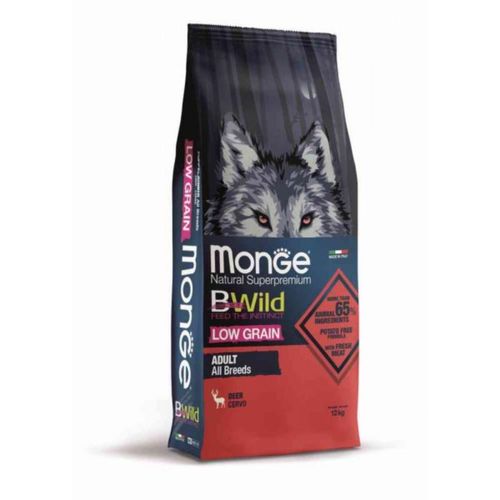 Monge Natural Superpremium BWild Low Grain Adult All Breeds con Cervo