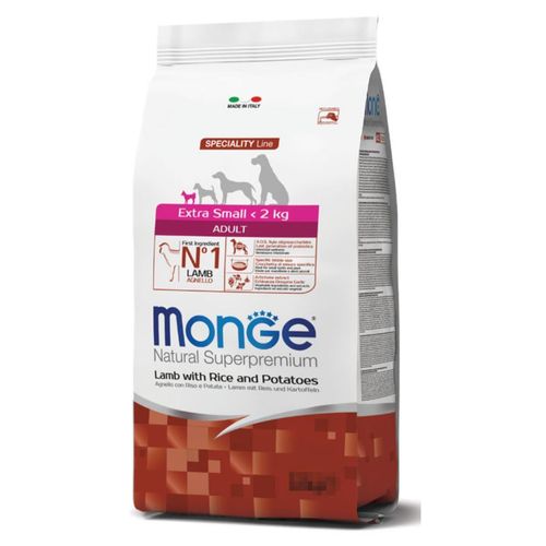 Monge Natural Superpremium Adult Extra Small con Agnello