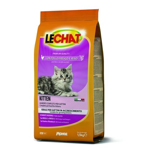 Lechat Croccantini Kitten Pollo Fresco e Riso