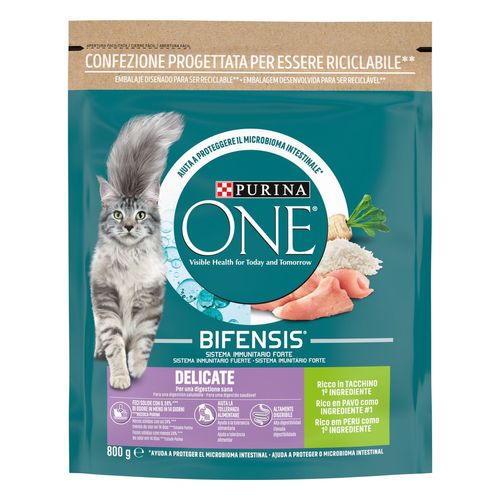 Purina One Gatto Delicate Tacchino e Riso