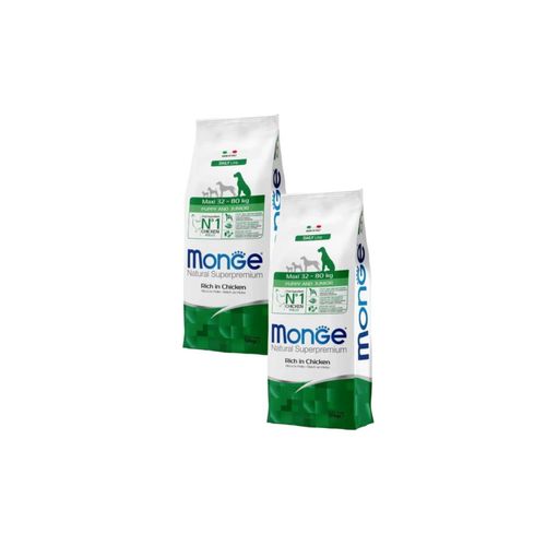 Kit Risparmio 2x12KG Monge Natural Superpremium Puppy e Junior Maxi