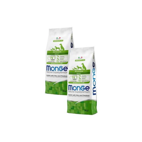 Kit Risparmio 2x12KG Monge Natural Superpremium Adult Coniglio