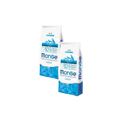 Kit Risparmio 2x12KG Monge Natural Superpremium Light Adult All Breeds