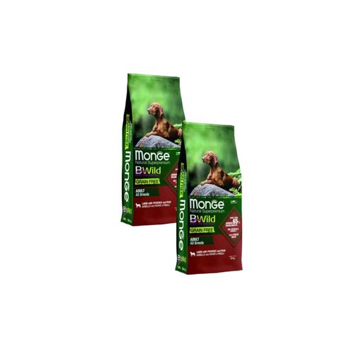 Kit Risparmio 2x12KG Monge Natural Superpremium BWild Adult Agnello