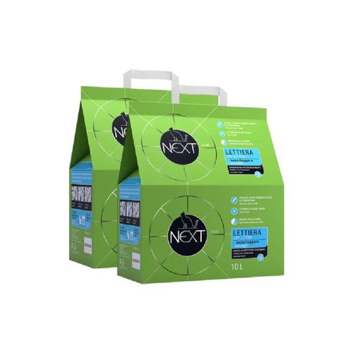 Kit Risparmio 2x10L Next Lettiera Gatto Super Leggera