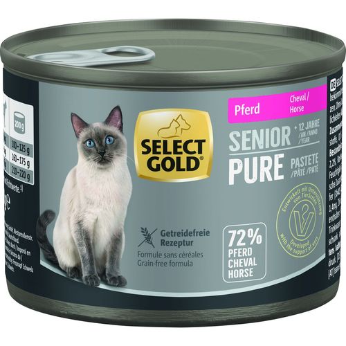 Select Gold Pure Cat Senior Lattina Multipack 6x200G