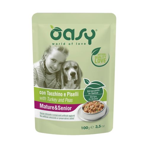 Oasy Dog Mature e Senior Busta Multipack 22x100G