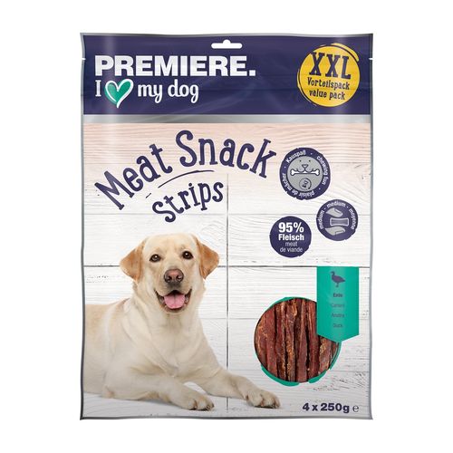 Premiere Dog Meat Snack Strips 4x250G