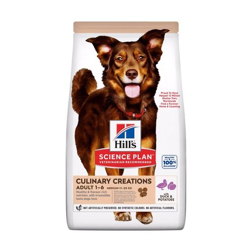 Hill's Science Plan Culinary Creations Medium Adult Alimento per Cani con Anatra e Patate