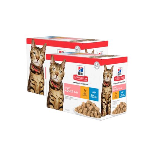 Kit Risparmio 24x85G Hill's Science Plan Light Adult Cat