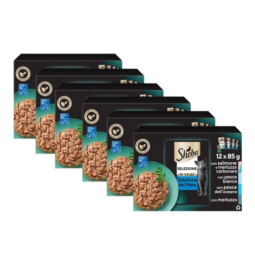 Kit Risparmio 72x85G Sheba Selezione in Salsa