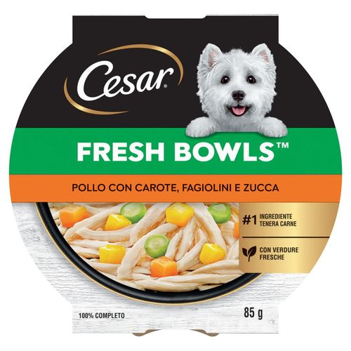 Cesar Dog Vaschetta Fresh Bowls Multipack 10x85G