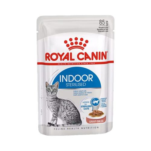 Royal Canin Cat Indoor Sterilised in Salsa Busta Multipack 48x85G