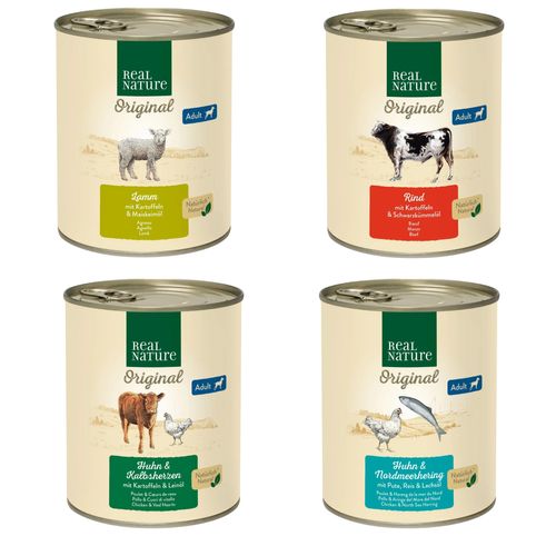 Set Prova Multigusto 4x800G Real Nature Dog Adult