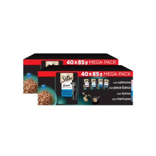 Kit Risparmio 80x85G Sheba Cat Selezione del Mare