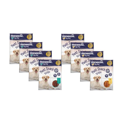 Set Prova Multigusto 8x250G Premiere Snack Cane Strips