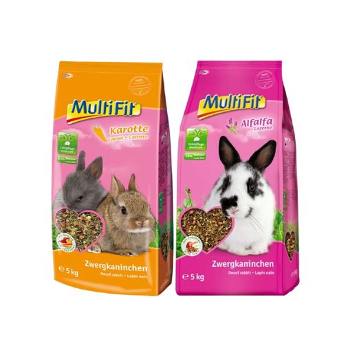 Kit Risparmio 2x5KG MultiFit Mangime per Conigli Nani