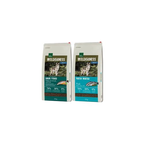 Kit Multigusto 2x12KG Real Nature Wilderness Dog Fresh Water + Dark Fjord