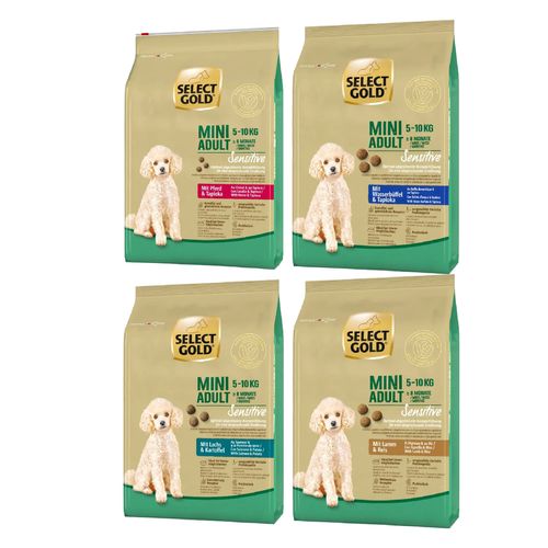 Set Prova Multigusto 4x1KG Select Gold  Mini Dog Sensitive