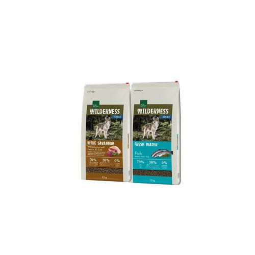 Kit Multigusto 2x12KG Real Nature Wilderness Dog Fresh Water + Wide Savannah