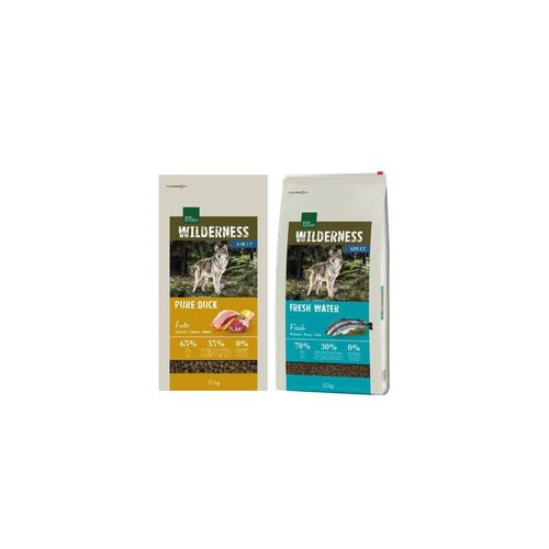 Kit Multigusto 2x12KG Real Nature Wilderness Dog Fresh Water + Pure Duck
