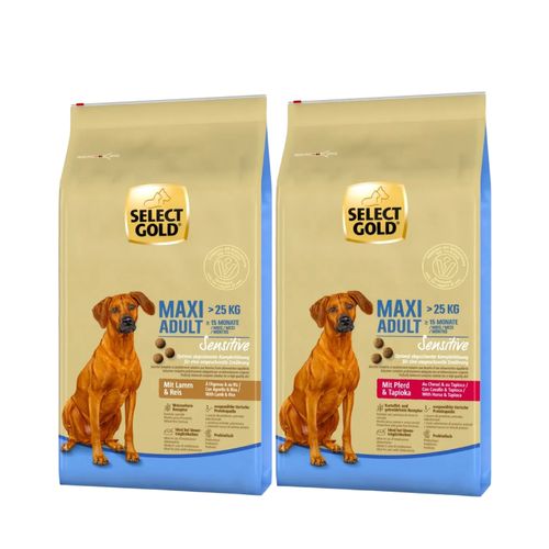 Kit Multigusto 2x12KG Select Gold Sensitive Maxi Dog