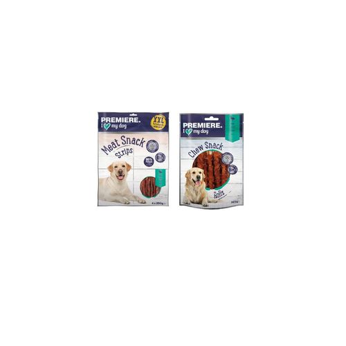 Set Prova Multigusto Premiere Snack Cane 1KG Strips + 200G Chew It