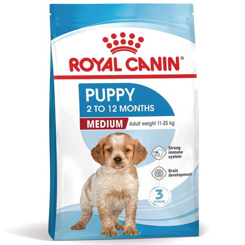 Royal Canin Medium Puppy Alimento completo per cuccioli di taglia media Fino a 12 mesi di età