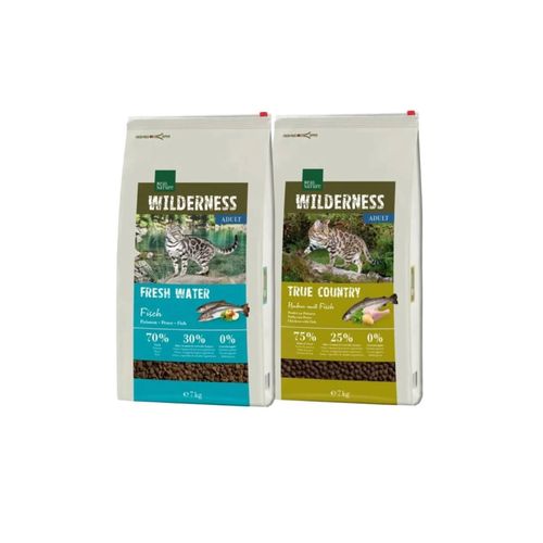 Kit Multigusto 2x7KG Real Nature Wilderness Cat Fresh Water + True Country
