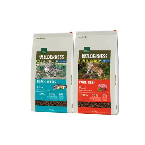 Kit Multigusto 2x7KG Real Nature Wilderness Cat Fresh Water + Pure Beef