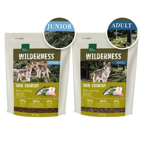 Kit Transizione 2x1KG Puppy Adult Dog Real Nature True Country
