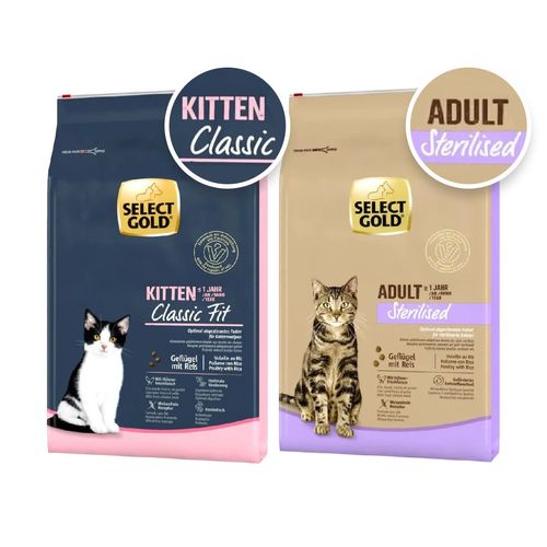 Kit Transizione 2x7KG Select Gold Kitten Sterilized Cat