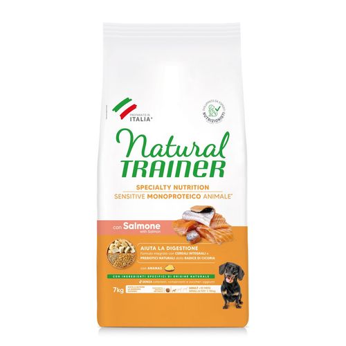 Natural Trainer Sensitive No Gluten Mini Adult con Salmone