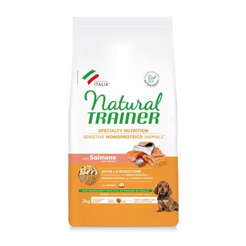 Natural Trainer Sensitive No Gluten Mini Puppy&Junior con Salmone