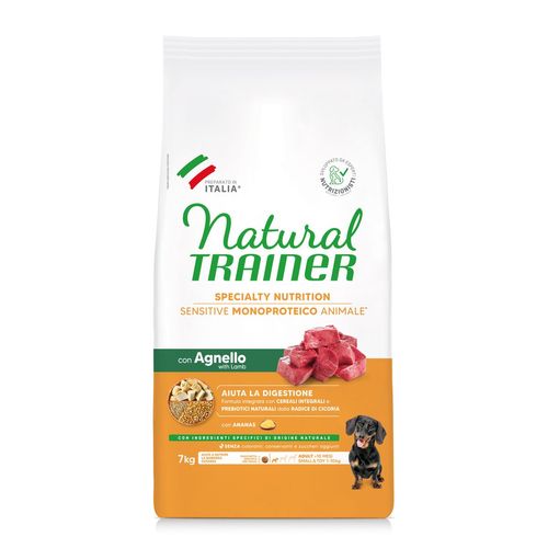 Natural Trainer Sensitive No Gluten Mini Adult con Agnello