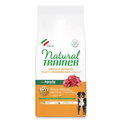 Natural Trainer Sensitive No Gluten Medium&Maxi Adult con Agnello
