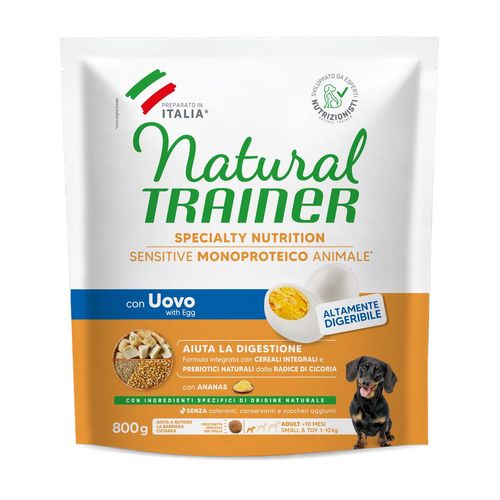 Natural Trainer Sensitive Dog  No Gluten Adult Mini Uovo