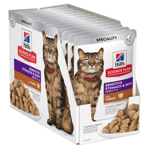 Hill's Science Plan Cat Sensitive Stomach & Skin Busta Multipack 12x85G
