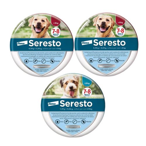Kit Risparmio Seresto Cane 1PZ 38CM e 2PZ 70CM
