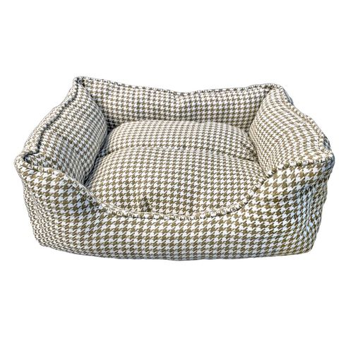 Lovedi Cuccia Cane Rettangolare Pied De Poule Beige