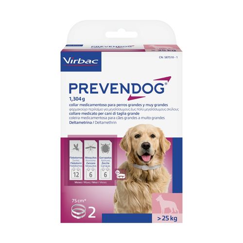 Prevendog 2 Collari Antiparassitari per Cani oltre 25KG
