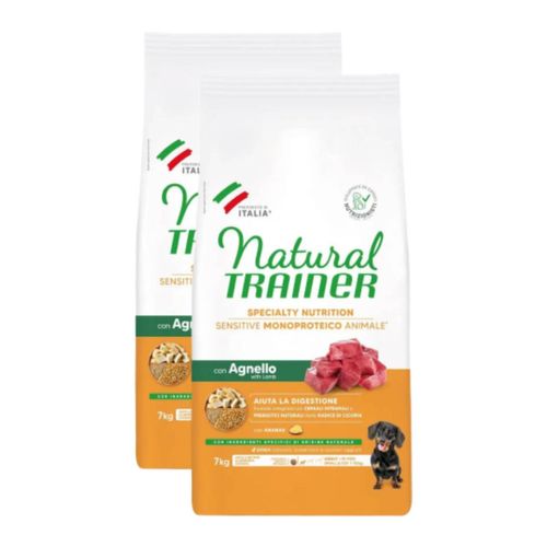 Kit Risparmio 2x7KG Natural Trainer Sensitive Dog No Gluten Adult Mini