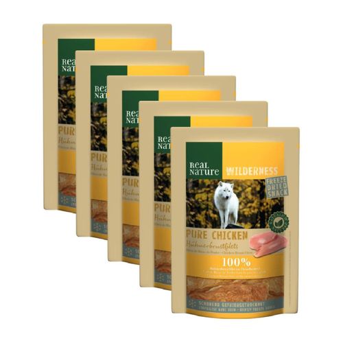 Kit Risparmio 5x100G Real Nature Wilderness Snack Dog